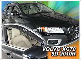 Plexi ofuky oken, deflektory Volvo V70, XC70 2007- přední