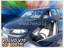 Plexi ofuky oken, deflektory, Volvo V70 5Dveř 2000-2007, přední