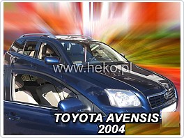 Plexi ofuky oken, deflektory, Toyota Avensis 2003-2009 přední