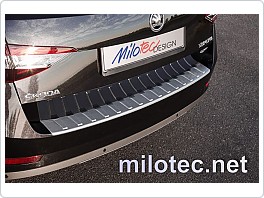 Práh pátých dveří s výstupky, ABS Alu-Brush, Škoda Superb 3. Combi, Milotec