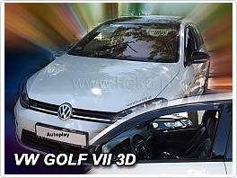 Plexi ofuky oken, deflektory VW Golf 7, hatchback 3dveř. přední