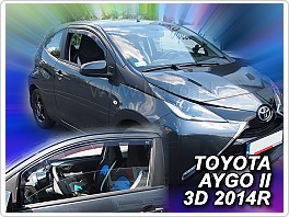 Plexi ofuky oken, deflektory, Toyota Aygo 3Dveř 2014-, přední