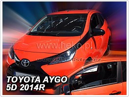 Plexi ofuky oken, deflektory, Toyota Aygo 5Dveř 2014-, přední