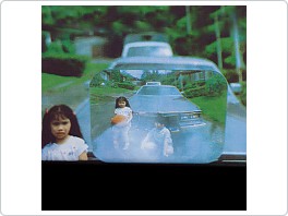 Lupa, čočka na zadní okno, couvací