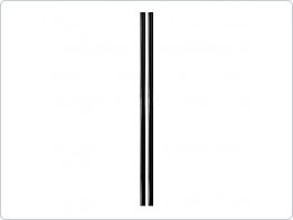 Lišta na hrany, černá, samolepící 2x60cm