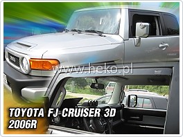 Plexi ofuky oken, deflektory, Toyota FJ Cruiser 3Dveř 2006-, přední