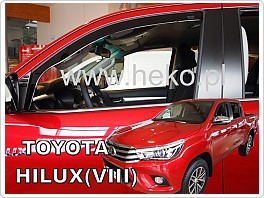 Plexi ofuky oken, deflektory, Toyota Hilux 2016-, přední