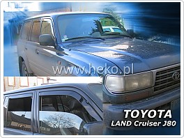 Plexi ofuky oken, deflektory, Toyota Land Cruiser J80 5Dveř 1990-1998, přední