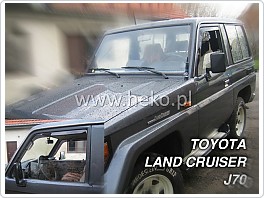 Plexi ofuky oken, deflektory, Toyota Land Cruiser J70, 3dveř. 1984-1990, přední