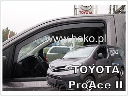 Plexi ofuky oken, deflektory Toyota Pro Ace 2016- přední