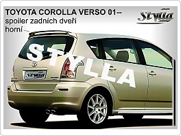 Stříška, zadní spoiler, Toyota Corolla, 01- VERSO