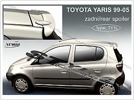 Stříška, zadní spoiler, Toyota Yaris, 1999-2006