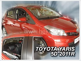 Plexi ofuky oken, deflektory Toyota Yaris 5dveř 2011- přední + zadní