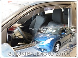 Plexi ofuky oken, deflektory, Suzuki Baleno 2016- přední