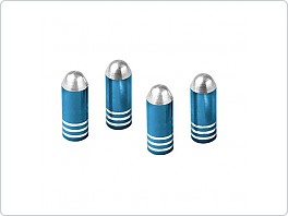 Čepičky na ventilky, Bullet, modré, 4ks