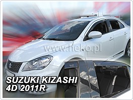 Plexi ofuky oken, deflektory Suzuki Kizashi 2011- přední 