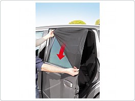 Clony proti slunci do auta, návlek na dveře Square Caps typ L, Italy
