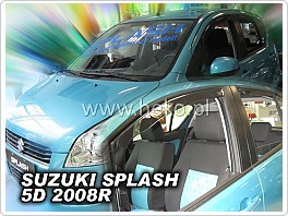 Plexi ofuky oken, deflektory, Suzuki Splash 5Dveř 2008-, přední + zadní
