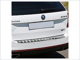 Práh pátých dveří nerez, lišta na nárazník Škoda Octavia 3 III RS, 2013- combi
