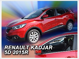 Plexi ofuky oken, deflektory Renault Kadjar, 2015-, přední