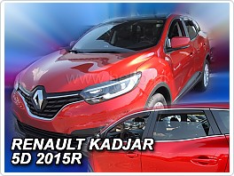 Plexi ofuky oken, deflektory Renault Kadjar, 2015-, přední + zadní