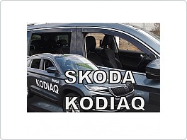 Plexi ofuky oken, deflektory Škoda Kodiaq, 2017- přední + zadní