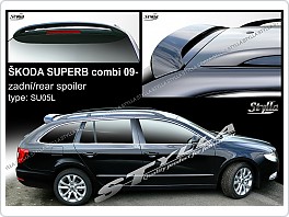 Škoda Superb 2, combi, stříška, zadní spoiler, 2009-