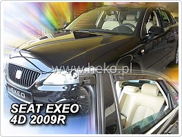 Plexi ofuky oken, deflektory Seat Exeo 2009-, přední + zadní pro sedan