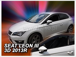 Plexi ofuky oken, deflektory, Seat Leon 3dveř., 2013- přední