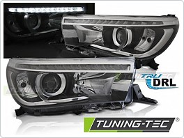 Přední světla Toyota Hilux,2016- led drl, černé 