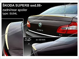 Škoda Superb 2, sedan, odtrhová lišta SU04 (hrana), 2009-