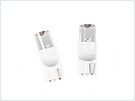 LED žárovky T10 (W5W) 12V, ultra bílá, rozptylová čočka