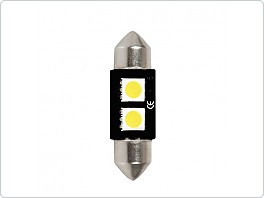 Autožárovka LED, Sufit 2SMD, 12V, 36mm, CANBUS, bílá 6500K