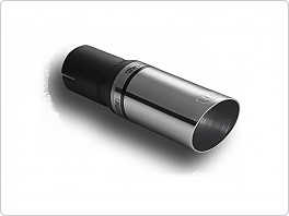 Koncovka výfuku Profi nerez, kulatá 60mm, vstup 50mm