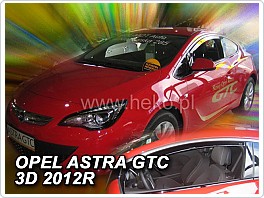 Plexi ofuky, deflektory Opel Astra J, GTC, 2010-2015 přední