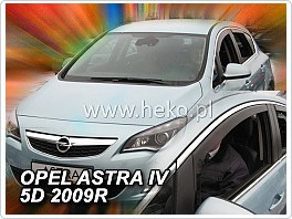 Plexi ofuky, deflektory Opel Astra J, 2010-2015 přední