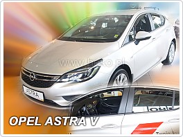 Plexi ofuky, deflektory Opel Astra K, 2016- přední + zadní pro hatchback
