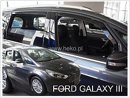 Plexi ofuky oken, deflektory, Ford Galaxy, 2015- přední + zadní
