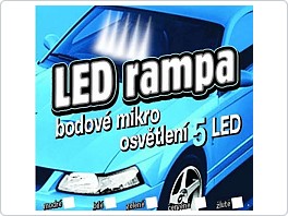 Led rampa 5LED, žlutá