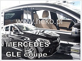 Plexi ofuky, deflektory Mercedes GLE coupe 2015- přední + zadní