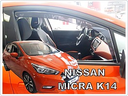 Plexi ofuky, deflektory Nissan Micra 5dveř. 2017-, přední