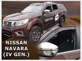 Plexi ofuky, deflektory Nissan Navara 2015- přední