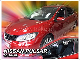 Plexi ofuky, deflektory Nissan Pulsar 2014- přední