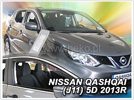 Plexi ofuky, deflektory Nissan Qashqai 2014- přední