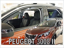 Plexi ofuky oken, Peugeot 3008, 2017-, přední + zadní