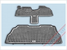 Gumové VANIČKY, autokoberce sada CITROEN Evasion, PEUGEOT 806, 1994-2002 
