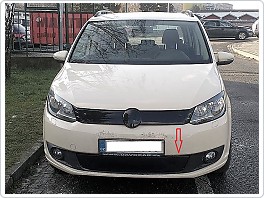 Zimní clona, kryt na chladič  VW Touran, Caddy 2010-2015, facelift, spodní