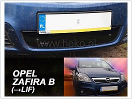 Zimní clona, kryt na chladič, Opel Zafira B, 2005-2008