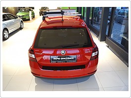 Škoda Rapid SpaceBack - ochranný kryt zadního nárazníku GLOSSY BLACK - VV Design - KI-R