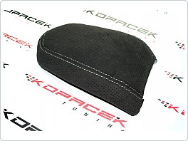 Škoda Kodiaq - potah loketní opěrky z perforované ALACANTARY - WHITE